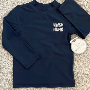 NWT Boys Navy UPF 50 Long-Sleeved Rashguard